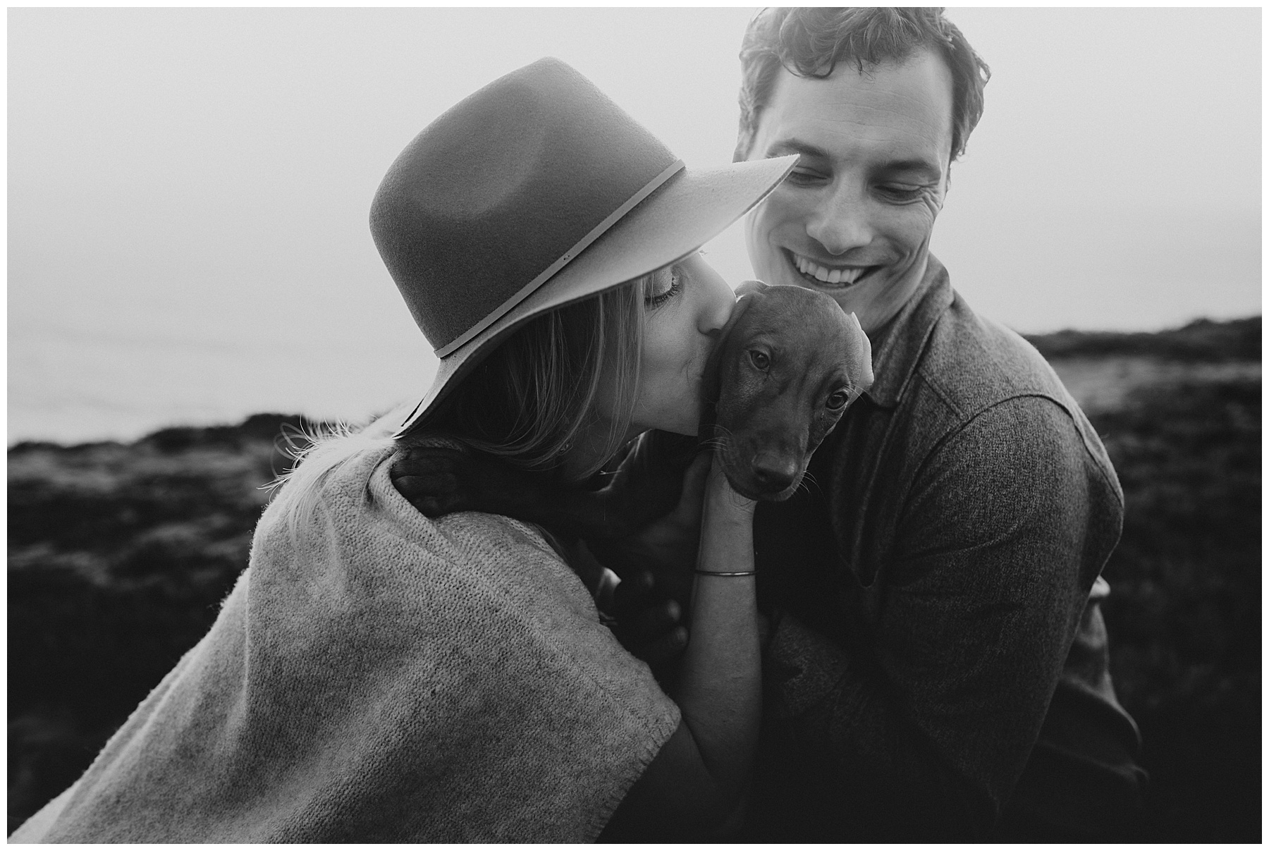 Mark and Katherine’s anniversary session with their puppy by Juju Photography