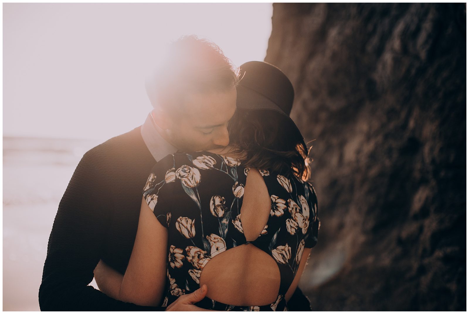 Sunset engagement session by Juju Photography