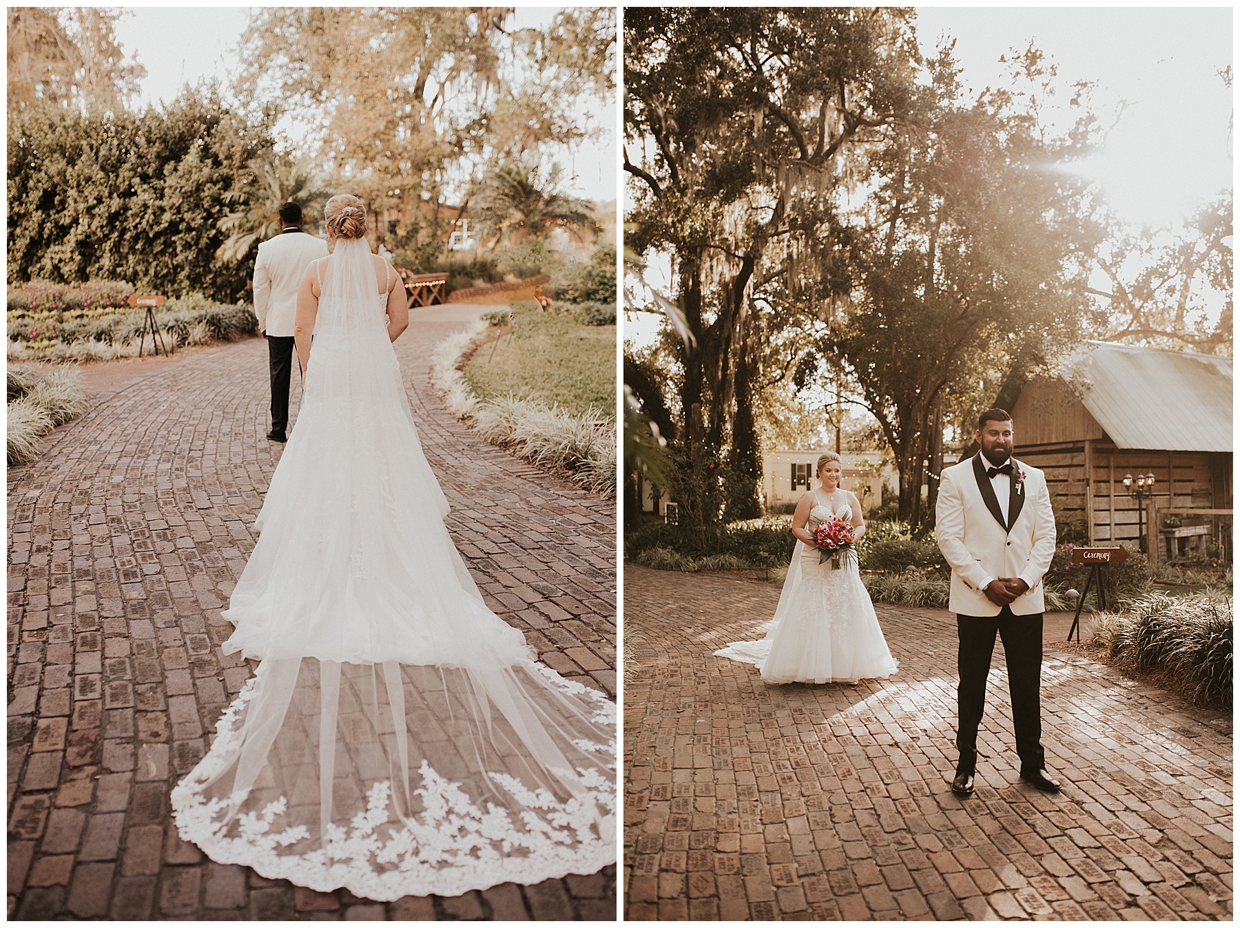 Bride and groom portraits at Cross Creek Ranch, in Dover Florida - Photographed by Juju Photography - Destination wedding photographer