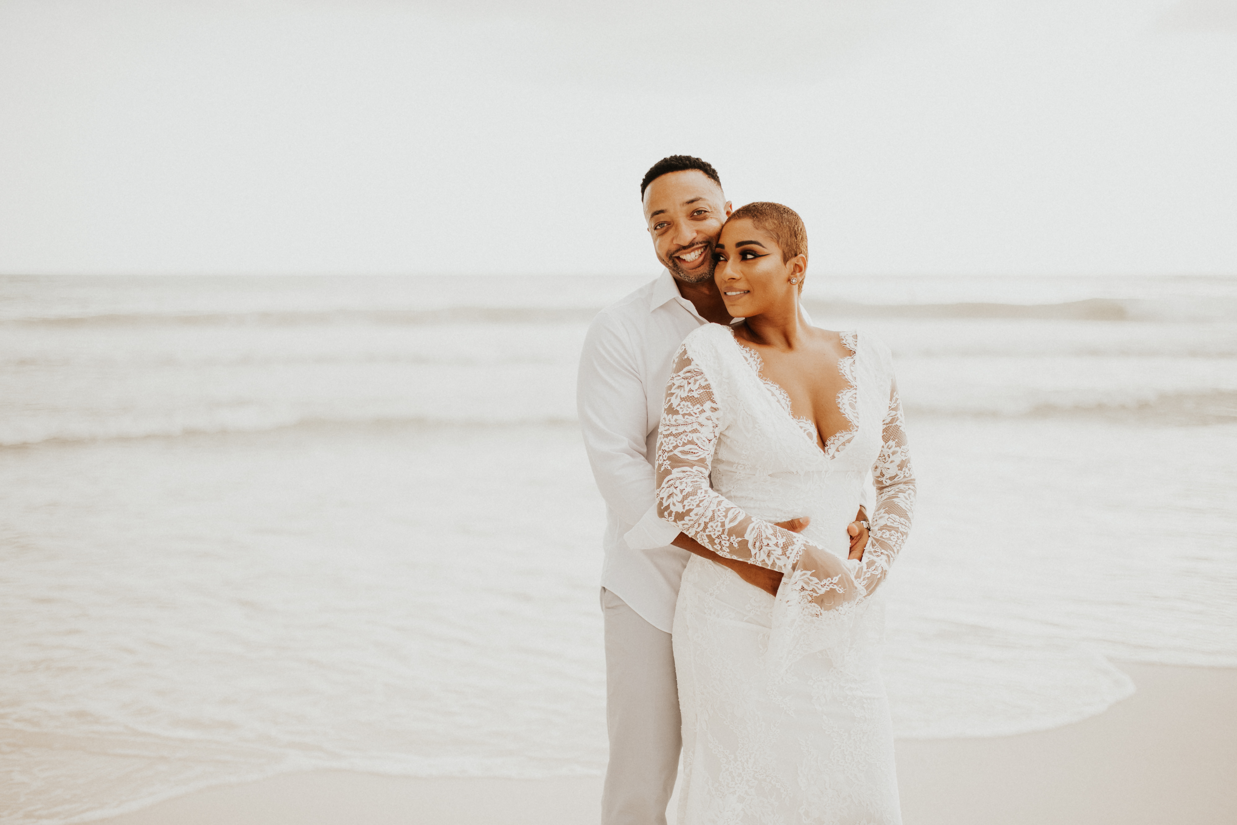 Yanara and Keith’s beach elopement on Anna Maria Island in Florida