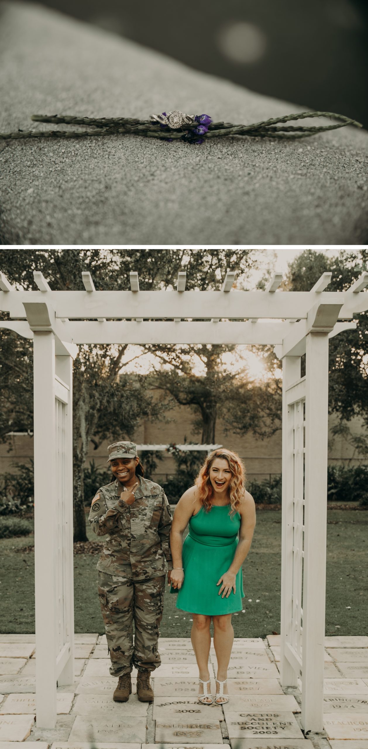 Military engagement session in Tampa Florida, Juju Photography, San Francisco Wedding Photographer