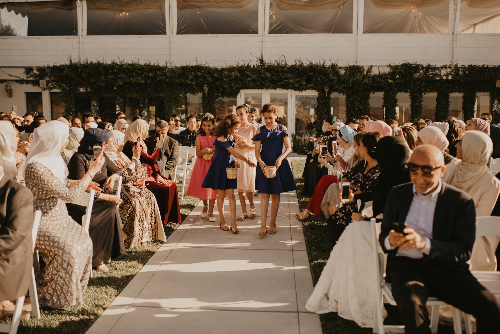 California Wedding Ceremony overlooking Vineyards | Juju Photography - California Wedding Photographer