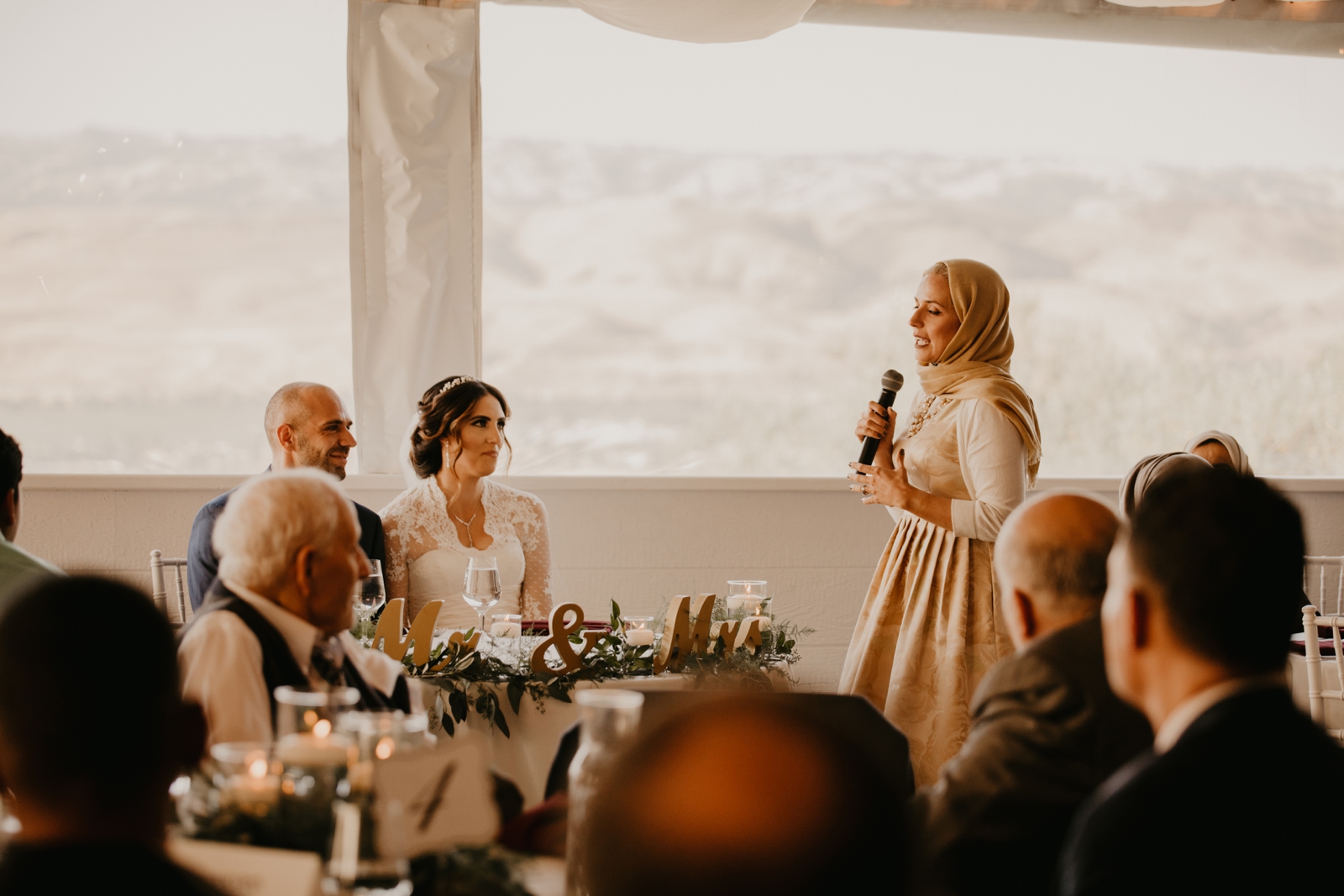 California Wedding Reception overlooking Vineyards | Juju Photography - California Wedding Photographer